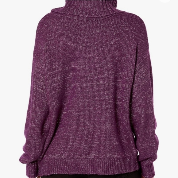 UGG Purple Cowl Neck Sweater Soft Knit - Picture 3 of 8